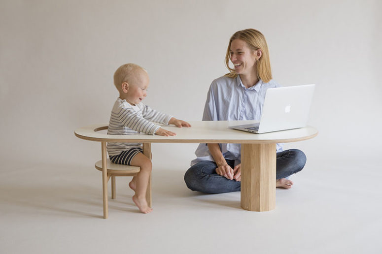Boida Sofa Table To Seat Your Kid Well Within Arm’s Reach