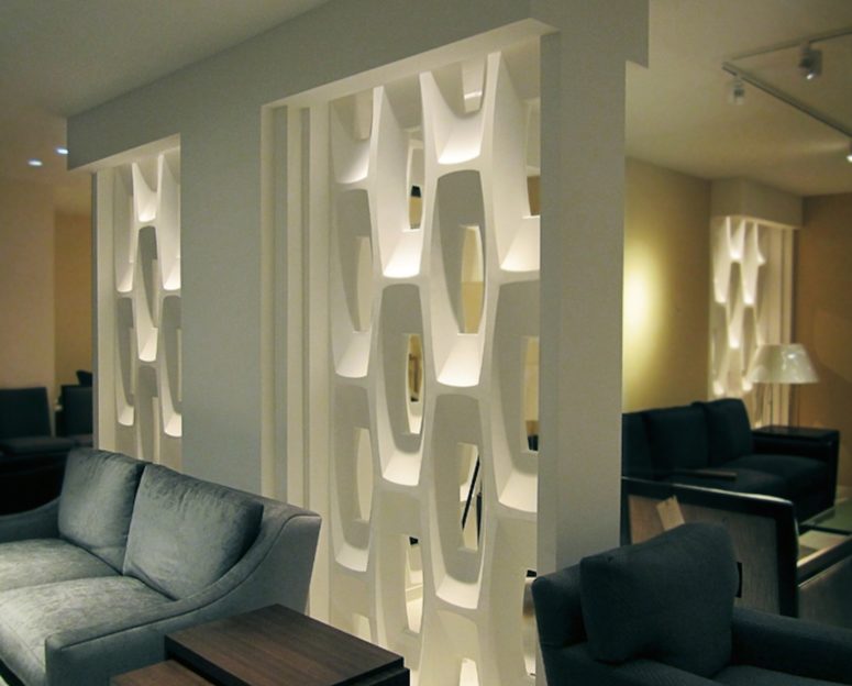 These sculptural and durable wall partitions will add to any decor style and have a strong wow factor