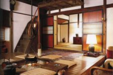 03 Japanese folk interior in shades of brown and beige