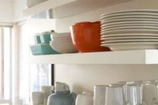 03 displaying dinnerware on Lack shelves is a good idea