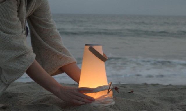 The piece can be taken to the beach too if you want soothing light and your favorite music