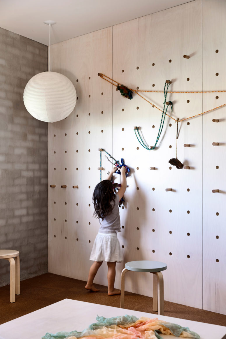 Pegboards are awesome for storage and you can vary it as you like