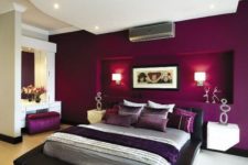 12 purple headboard wall for a bedroom