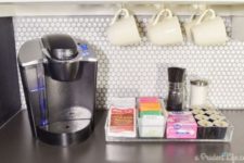 14 highlight your tea and coffee station with penny tiles