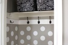 14 make some hooks right inside the drawers or wardrobes to hang everything you need