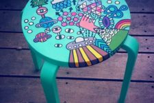 14 painted Frosta stool