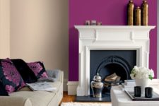 23 purple alcove wall in a cream room looks refreshing and lively