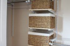 24 baskets instead of drawers are a nice and comfy idea