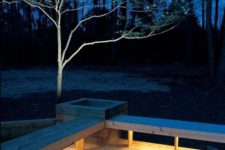 26 installing lights under benches bathes your deck in a warm glow