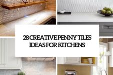 28 creative penny tiles ideas for kitchens cover