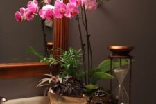 28 these orchids bring a wow factor to your Japanese bathroom