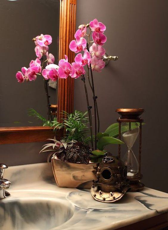 these orchids bring a wow factor to your Japanese bathroom
