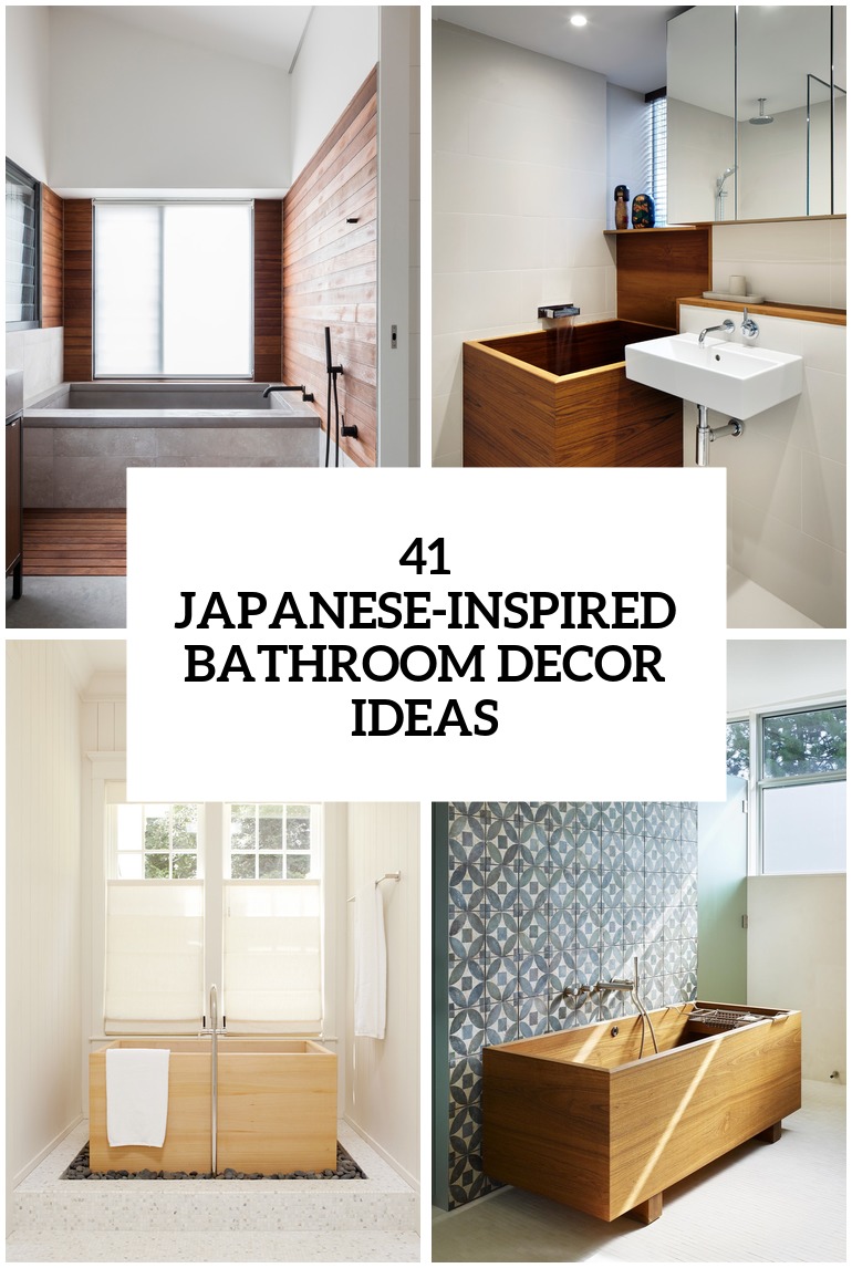 41 Peaceful Japanese-Inspired Bathroom Décor Ideas