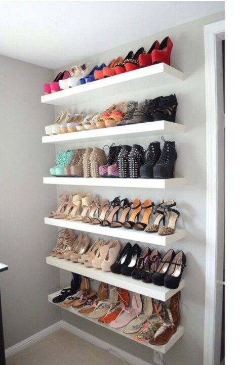 put your colorful shoe collection on display with IKEA Lack