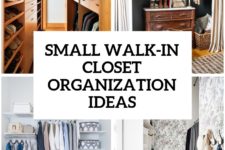 4 small walk-in organization tips and 28 ideas cover