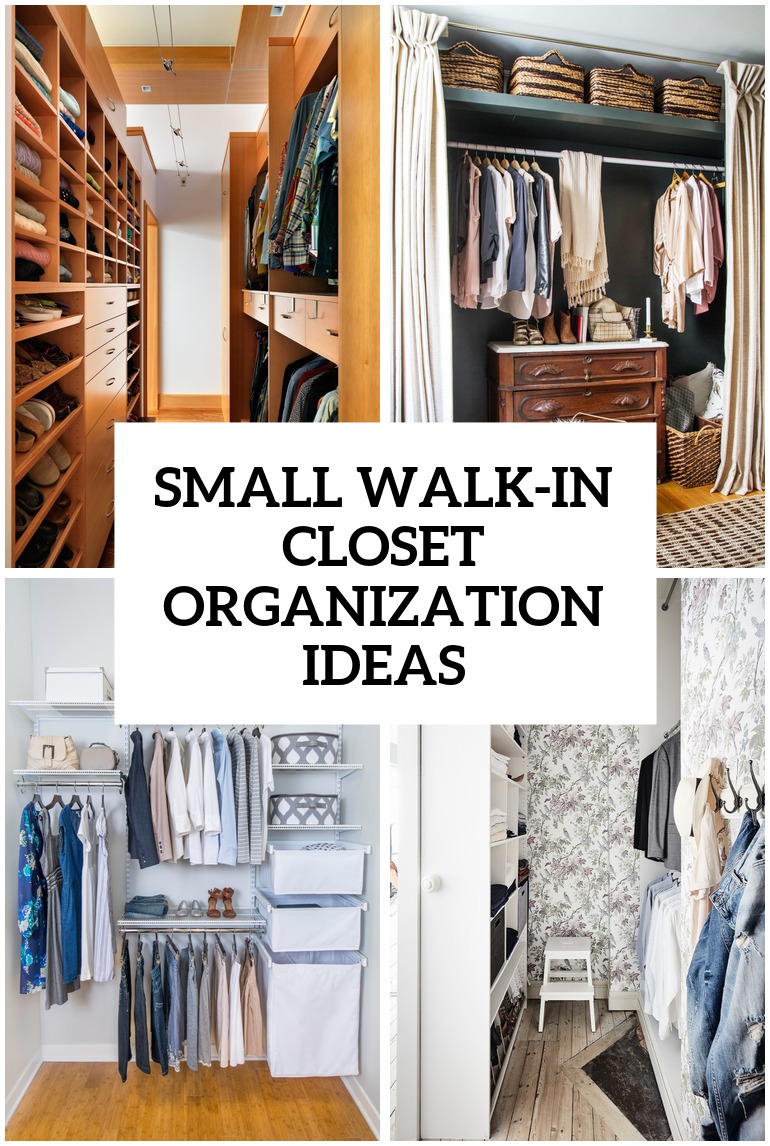 5 Small Walk-In Closet Organization Tips And 40 Ideas