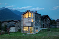 01 Architect Rocco Borromini added a timber facade to a stone cottage in the Alps
