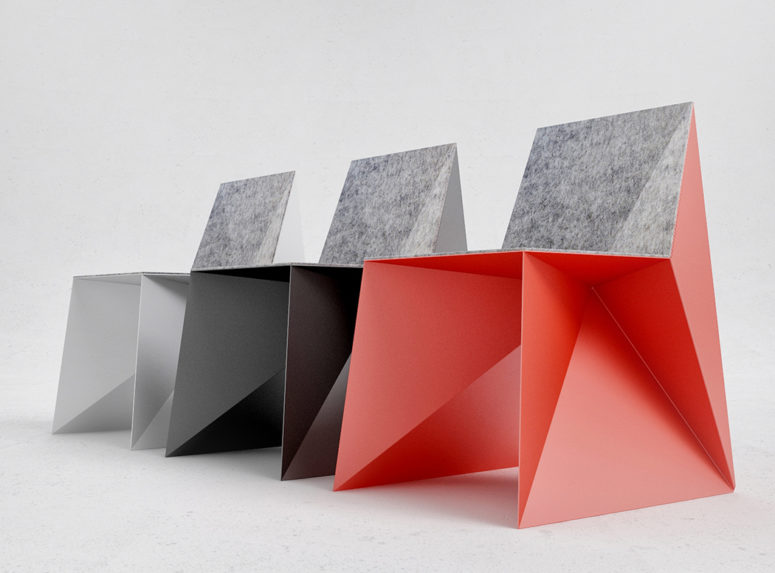 Q5 is a modern and bold geometric chair that looks even agressive