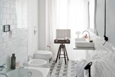 01 This airy and light-filled bathroom was renovated from an old 60s one