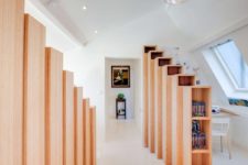 built-in bookshelves