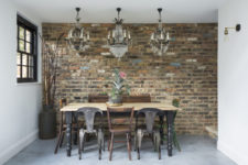 industrial dining space