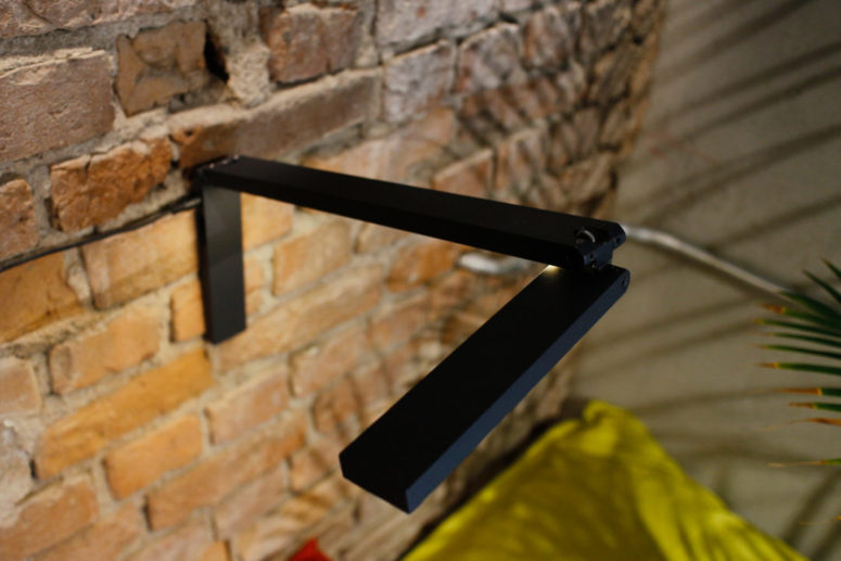 The lamp can be also attached to the wall