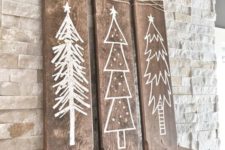 14 rustic white winter signs for mantel decor