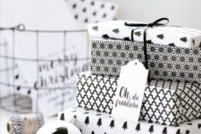 19 creative printed monochrome gift wrapping paper