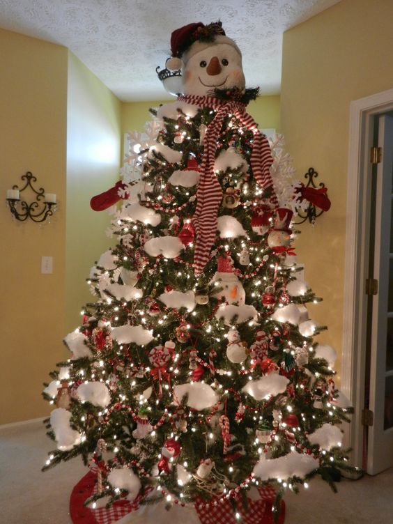 top your Christmas tree with a snowman head