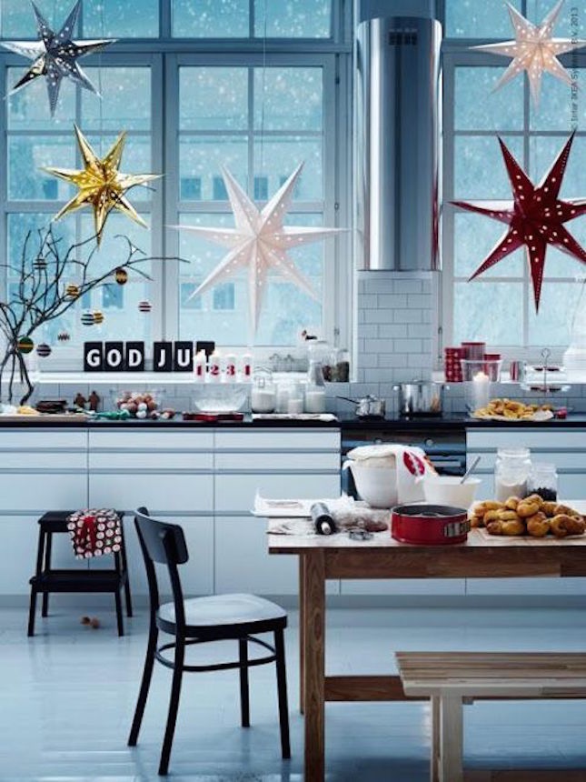these IKEA star pendants create a stunning silhouette to add to your windows