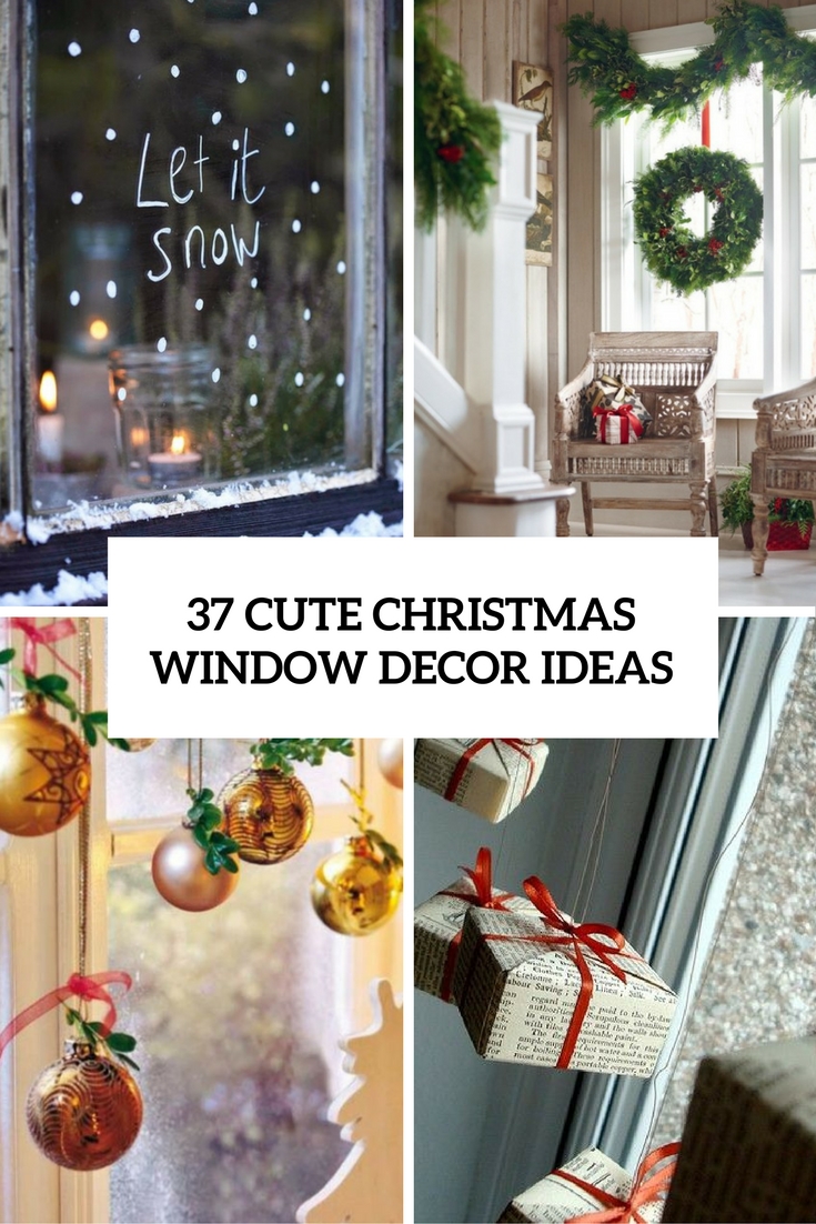 37 Cute Christmas Window Décorations