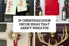39 christmas door decor ideas that arent wreaths cover