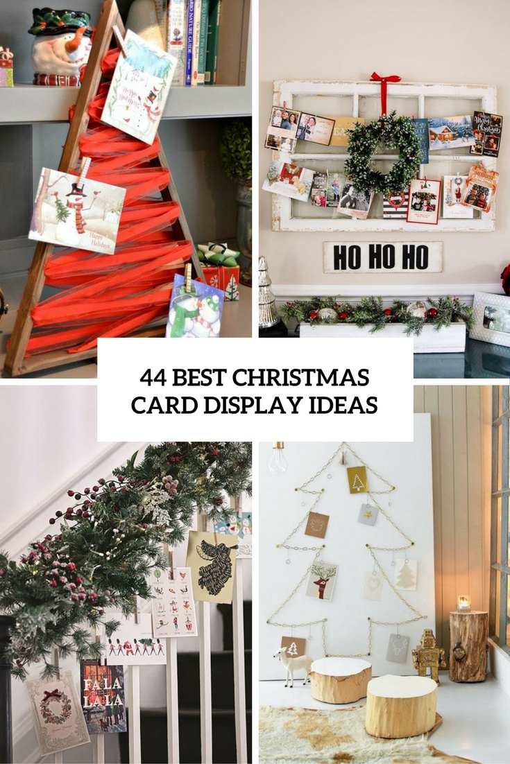 44 Best Christmas Card Display Ideas