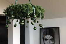 a cute modern christmas chandelier