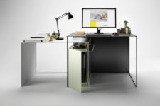 01 JOIN desk is suitable for every space, need and context because of its minimalist and customizable design