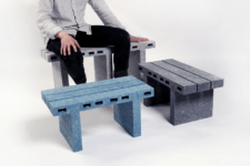 01 PaperBricks is a range of furniture made of newspaper pulp