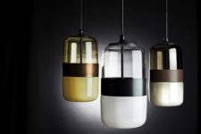 02 The lower part of the lamp is glass but translucent, which is an innovation from the producer