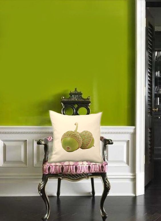 a greenery accent wall is a trendy way to make a statement