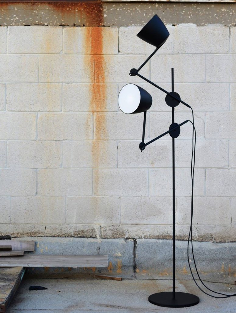 The black swan floor lamp can be used in a variety of settings from homes, offices, outdoors and the like