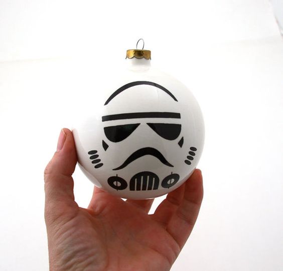graphic Storm Trooper Christmas ornament