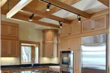08 put track lighting on beams over your kitchen if there are any