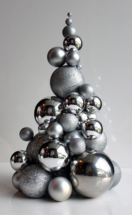 metallic ornament Christmas tree