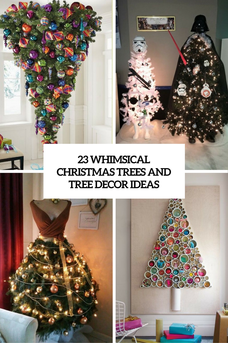 whimsical christmas trees and tree decor ideas