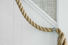 29 thick jute rope rail for a nautical style home