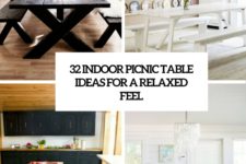 32 indoor picnic table ideas for a relaxed feel cover