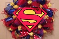 34 colorful Superman-themed wreath