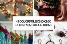 43 colorful boho chic christmas decor ideas cover