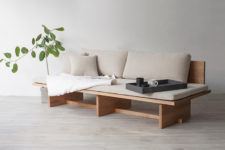 01 Blank daybed or sofa is based on traditional Korean furniture drawings and it mixes modern Western and traditional Eastern views