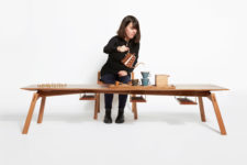 01 The Coffee Ceremony furniture collection is inspired by Japanese traditions of tea ceremonies