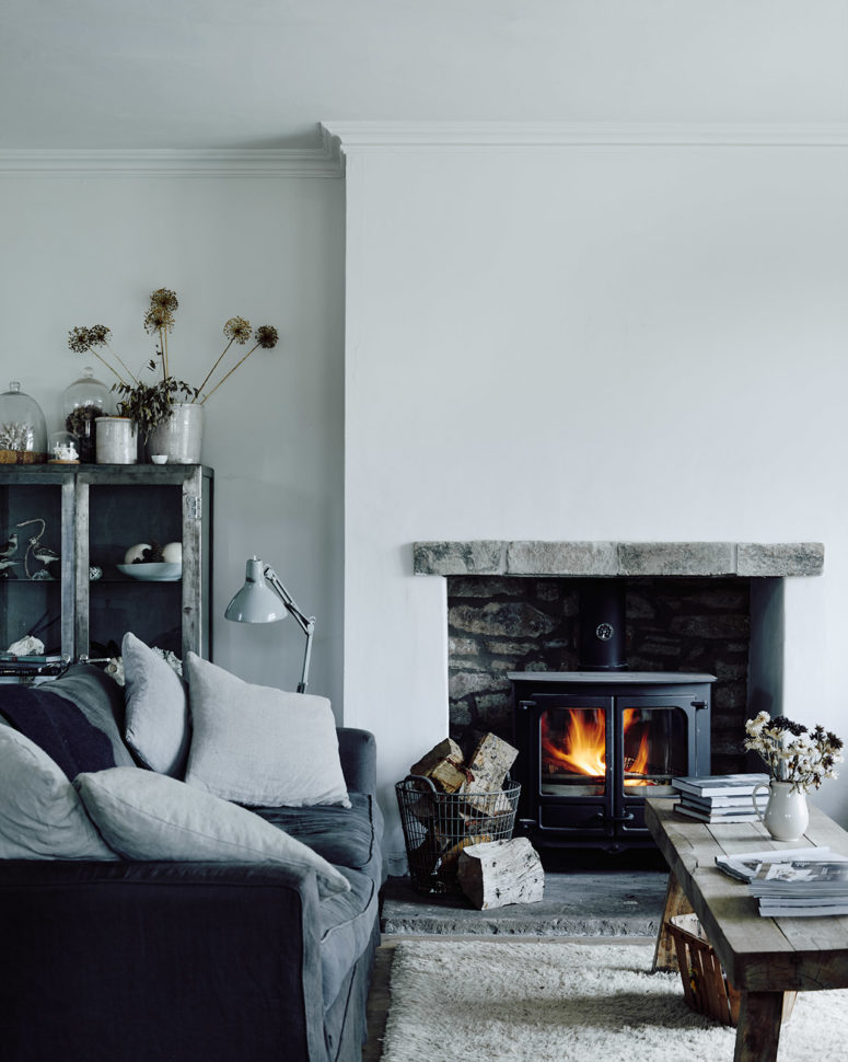 This Scandinavian home represents the concept of hygge, which means 'cozy, comfortable, known'